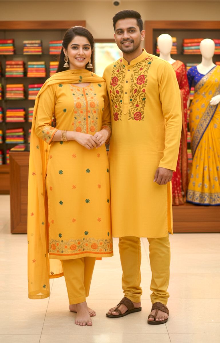 Hot Sale Block Print Three Piece