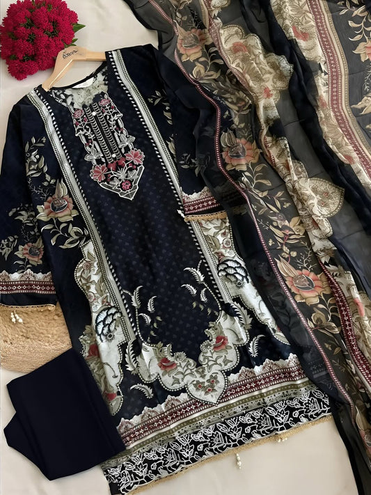 Hot Eid Digital Print Three Piece